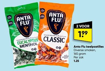 Promoties Anta flu keelpastilles - Anta Flu - Geldig van 21/11/2022 tot 04/12/2022 bij Big Bazar