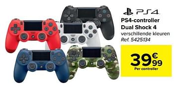 Promoties Ps4-controller dual shock 4 - Sony - Geldig van 23/11/2022 tot 05/12/2022 bij Carrefour