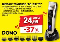 Domo elektro digitale tondeuse do1091td-Domo elektro