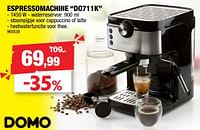 Domo elektro espressomachine do711k-Domo elektro