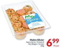 Maître olivier apero met vis of borrelhapjes-Maitre Olivier