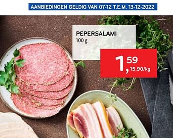 Promoties Pepersalami - Huismerk - Alvo - Geldig van 07/12/2022 tot 13/12/2022 bij Alvo