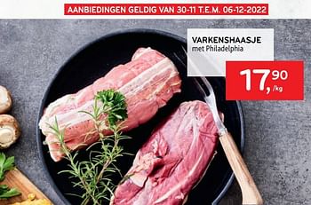 Promoties Varkenshaasje - Huismerk - Alvo - Geldig van 30/11/2022 tot 06/12/2022 bij Alvo