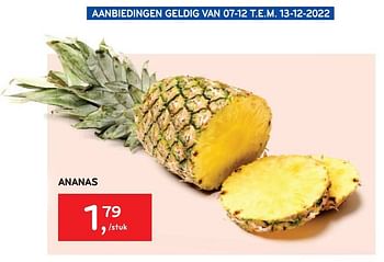 Promoties Ananas - Huismerk - Alvo - Geldig van 07/12/2022 tot 13/12/2022 bij Alvo