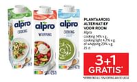 Plantaardig alternatief voor room alpro 3+1 gratis-Alpro