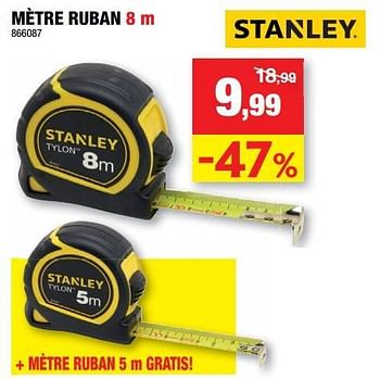 Promotions Mètre ruban - Stanley - Valide de 23/11/2022 à 04/12/2022 chez Hubo