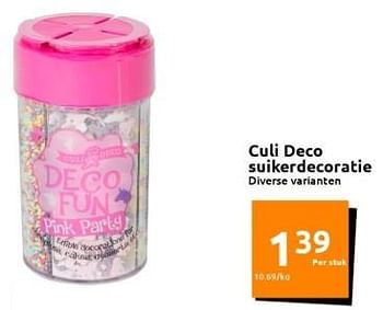 Promoties Culi deco suikerdecoratie - Huismerk - Action - Geldig van 23/11/2022 tot 29/11/2022 bij Action