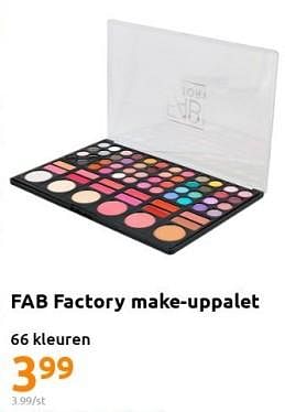 Promoties Fab factory make-uppalet - Fab Factory - Geldig van 23/11/2022 tot 29/11/2022 bij Action