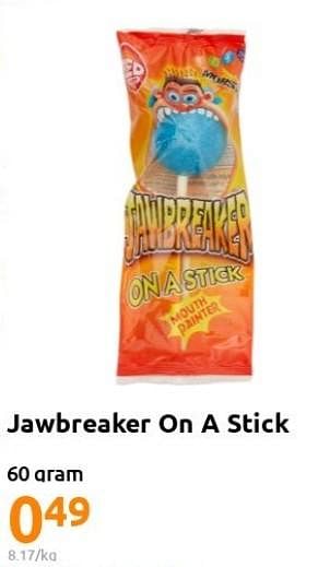 Promoties Jawbreaker on a stick - Jawbreakers - Geldig van 23/11/2022 tot 29/11/2022 bij Action