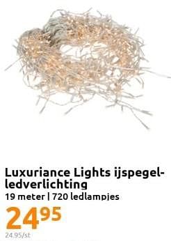 Promoties Luxuriance lights ijspegel- ledverlichting - Luxuriance - Geldig van 23/11/2022 tot 29/11/2022 bij Action