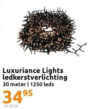 Promoties Luxuriance lights ledkerstverliciting - Luxuriance - Geldig van 23/11/2022 tot 29/11/2022 bij Action