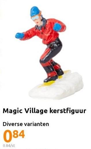 Promoties Magic village kerstfiguur - Huismerk - Action - Geldig van 23/11/2022 tot 29/11/2022 bij Action
