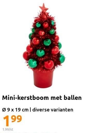 Promoties Mini-kerstboom met ballen - Huismerk - Action - Geldig van 23/11/2022 tot 29/11/2022 bij Action