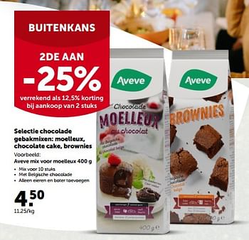 Promoties Aveve mix voor moelleux - Huismerk - Aveve - Geldig van 28/11/2022 tot 10/12/2022 bij Aveve
