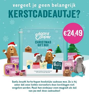 Promoties Edgard + cooper christmas gift box - Edgard & Cooper - Geldig van 28/11/2022 tot 10/12/2022 bij Aveve