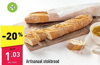 Promoties Artisanaal stokbrood - Huismerk - Aldi - Geldig van 28/11/2022 tot 03/12/2022 bij Aldi