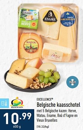 Promoties Belgische kaasschotel - Excellence - Geldig van 28/11/2022 tot 09/12/2022 bij Aldi