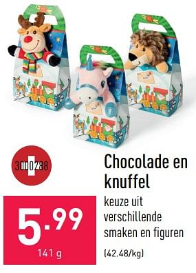 Promoties Chocolade en knuffel - Huismerk - Aldi - Geldig van 02/12/2022 tot 09/12/2022 bij Aldi