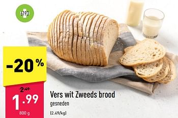 Promoties Vers wit zweeds brood - Huismerk - Aldi - Geldig van 28/11/2022 tot 03/12/2022 bij Aldi