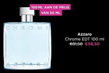 Promoties Azzaro chrome edt - Azzaro - Geldig van 25/11/2022 tot 28/11/2022 bij ICI PARIS XL