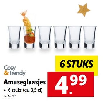 Promotions Amuseglaasjes - Cosy & Trendy - Valide de 05/12/2022 à 10/12/2022 chez Lidl