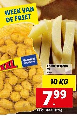 Promoties Frietaardappelen xxl - Huismerk - Lidl - Geldig van 05/12/2022 tot 10/12/2022 bij Lidl