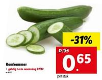 Komkommer-Huismerk - Lidl