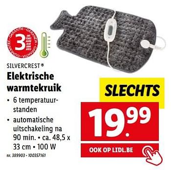 Promoties Silvercrest elektrische warmtekruik - SilverCrest - Geldig van 05/12/2022 tot 10/12/2022 bij Lidl