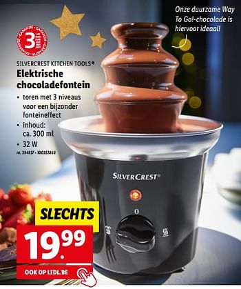 Promoties Silvercrest kitchen tools elektrische chocoladefontein - SilverCrest - Geldig van 05/12/2022 tot 10/12/2022 bij Lidl