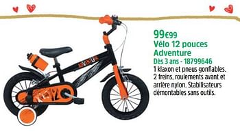 Promotions Vélo 12 pouces adventure - Produit maison - Maxi Toys - Valide de 19/10/2022 à 05/12/2022 chez Maxi Toys
