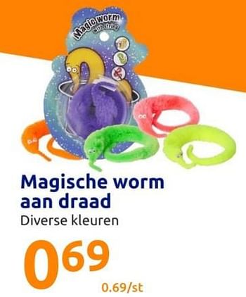 Promoties Magische worm aan draad - Huismerk - Action - Geldig van 19/10/2022 tot 25/10/2022 bij Action