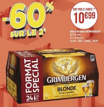 Promotions Bière blonde grimbergen - Grimbergen - Valide de 20/11/2022 à 04/12/2022 chez Géant Casino