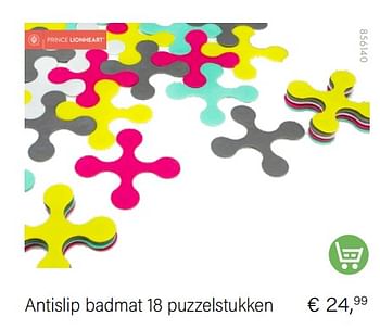 Promotions Antislip badmat 18 puzzelstukken - Produit Maison - Multi Bazar - Valide de 01/12/2022 à 31/12/2022 chez Multi Bazar