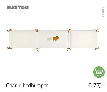 Promoties Charlie bedbumper - Nattou - Geldig van 01/12/2022 tot 31/12/2022 bij Multi Bazar