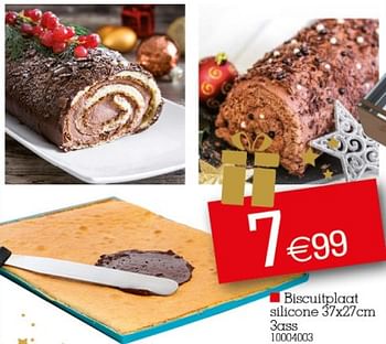Promoties Biscuitplaat silicone - Huismerk - Yess - Geldig van 28/11/2022 tot 12/12/2022 bij yess!