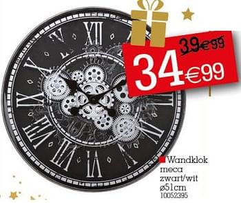 Promotions Wandklok meca - Produit Maison - Yess - Valide de 28/11/2022 à 12/12/2022 chez yess!