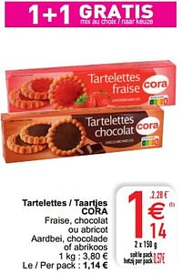 Tartelettes - taartjes cora-Huismerk - Cora