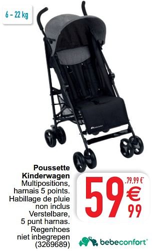 Promoties Poussette kinderwagen - Bébéconfort - Geldig van 29/11/2022 tot 12/12/2022 bij Cora