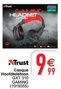 Trust casque hoofdtelefoon gxt 310 gaming-Trust