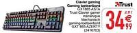 Trust clavier gaming gaming toetsenbord gxt865 asta-Trust