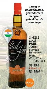 Single malt paul john-Paul John