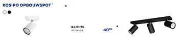Promoties Kosipo opbouwspot 3-lichts - Philips - Geldig van 26/11/2022 tot 06/01/2023 bij Supra Bazar