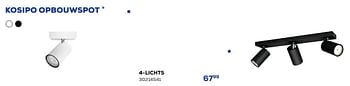 Promoties Kosipo opbouwspot 4-lichts - Philips - Geldig van 26/11/2022 tot 06/01/2023 bij Supra Bazar