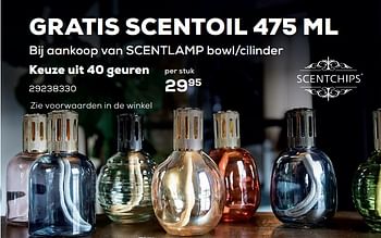 Promoties Scentlamp bowl-cilinder - Scentchips - Geldig van 26/11/2022 tot 06/01/2023 bij Supra Bazar