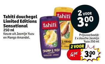 Promoties Douche jasmijn yuzu - Palmolive Tahiti - Geldig van 29/11/2022 tot 11/12/2022 bij Kruidvat