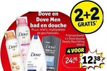 Promoties Dove douche deeply nourishing - Dove - Geldig van 29/11/2022 tot 11/12/2022 bij Kruidvat