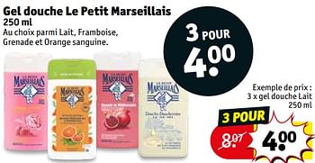 Promotions Gel douche lait - Le Petit Marseillais - Valide de 29/11/2022 à 11/12/2022 chez Kruidvat