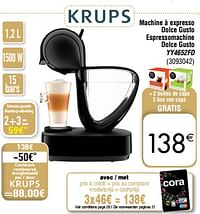 Krups machine à expresso dolce gusto espressomachine dolce gusto yy4652fd-Krups