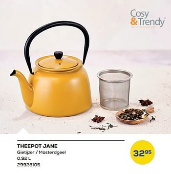 Promotions Theepot jane - Cosy & Trendy - Valide de 26/11/2022 à 06/01/2023 chez Supra Bazar