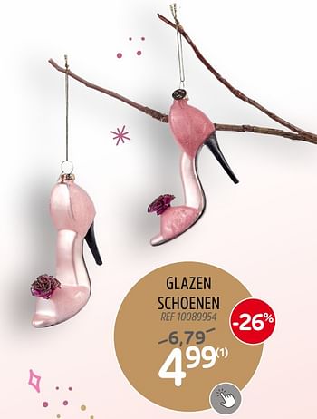 Promotions Glazen schoenen - Produit maison - Brico - Valide de 30/11/2022 à 29/12/2022 chez Brico